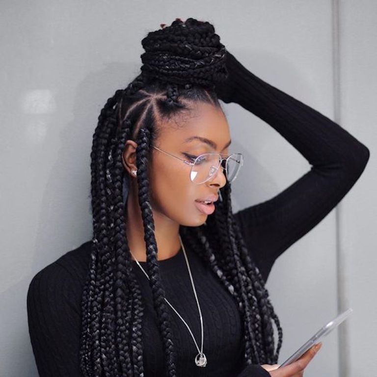 10 Stand Out Ways To Part Your Box Braids Un Ruly