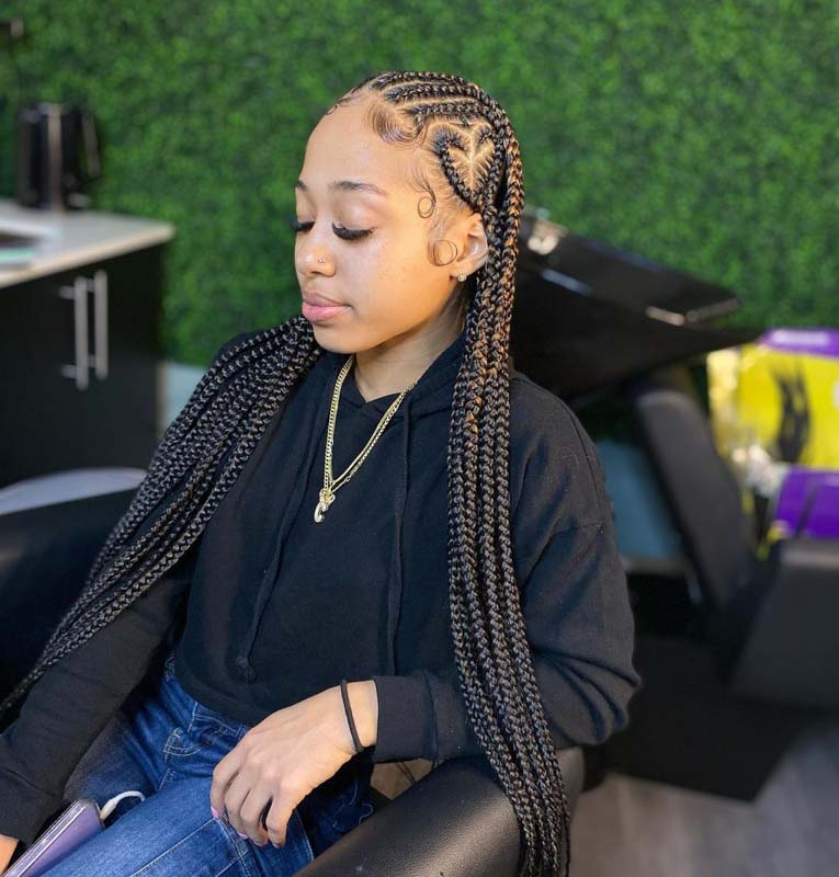 Cornrows With Hearts, The Hairstyle You Didn’t Know You Needed | Unruly